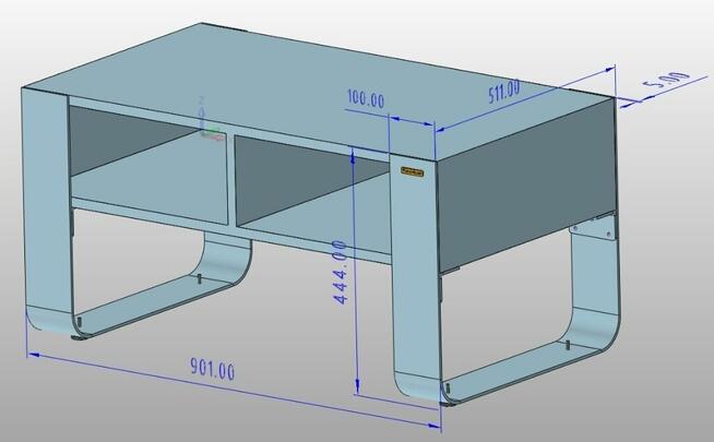 Stolik kawowy stalowe nogi sztywne stabilne regulacja
