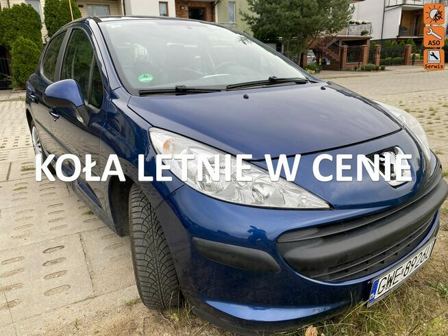 Peugeot 207 2 kpl. kół, klimatyzacja ok, sprawdzony i mocny silnik, isofix, zarej.