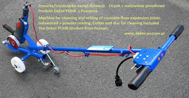 DYLATACJE - Frezarka do fazowania nacięć dylatacji 4+2 kółka