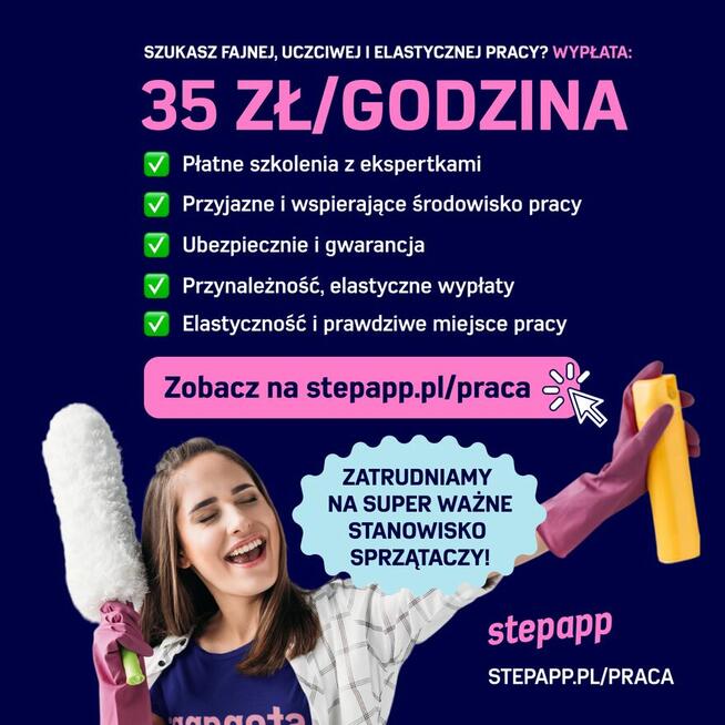 Sprzątanie Warszawa OFERTA PRACY