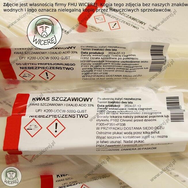 Świeże Paski Szczawiowe Paski z kwasem szczawiowym