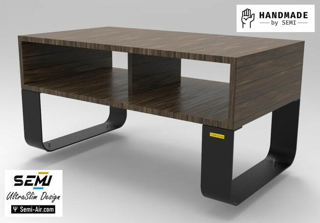 Stolik kawowy stalowe nogi solidne stabilne regulacja