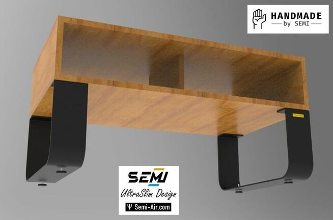 Stolik kawowy stalowe nogi solidne stabilne regulacja