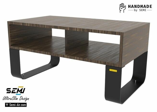 Stolik kawowy stalowe nogi solidne stabilne regulacja