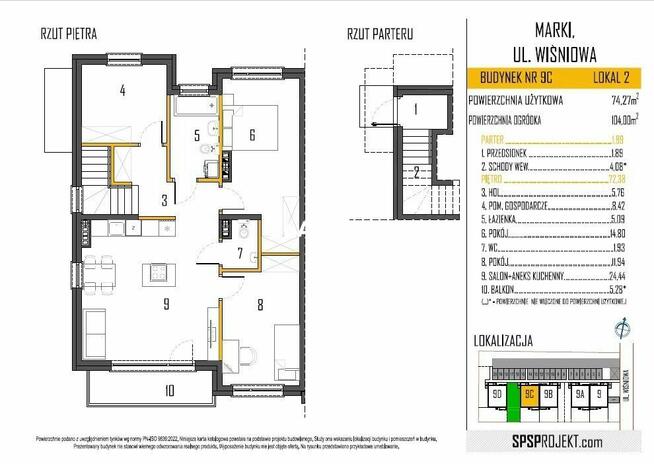 Marki - mieszkanie trzypokojowe z ogródkiem