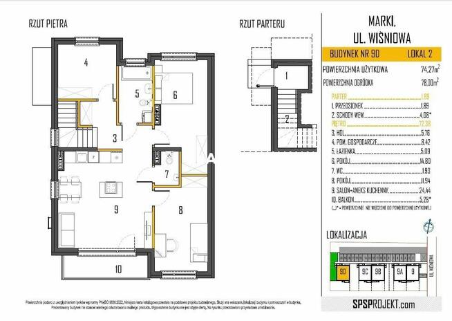 Marki - mieszkanie trzypokojowe z ogródkiem