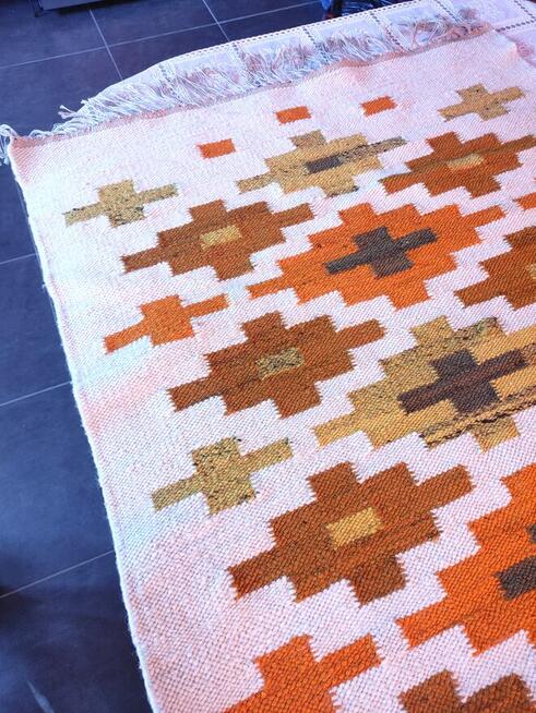 Kilim wełniany wielokolorowy 80 x 190