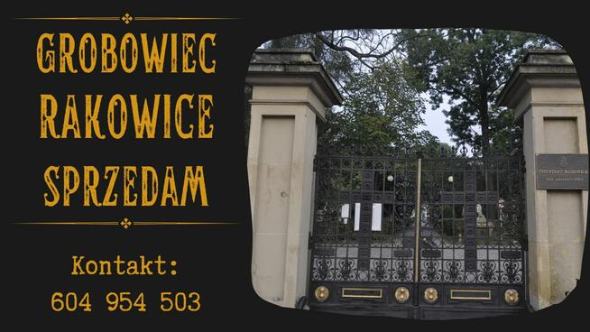 Grobowiec Rakowice sprzedam