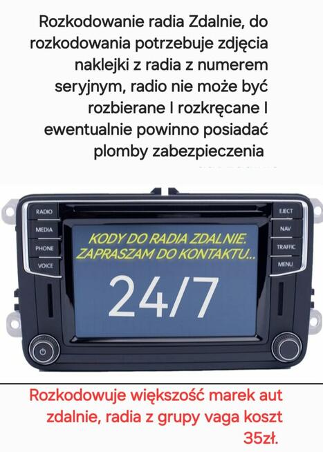 Rozkodowanie radia zdalnie