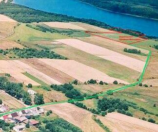 Działka rekreacyjna nad jeziorem prąd woda kanalizacja w bud