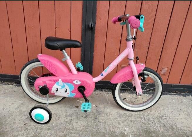 Rower 14 cali z bocznymi kolkami