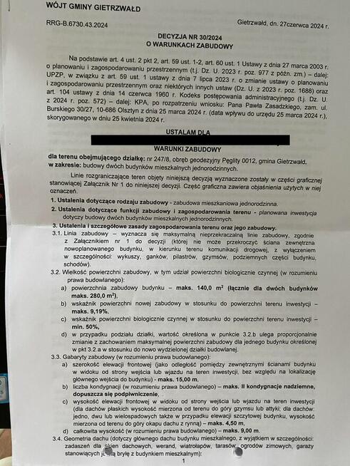 ##Działka budowlana 0,1524 ha warmińsko-mazurskie##