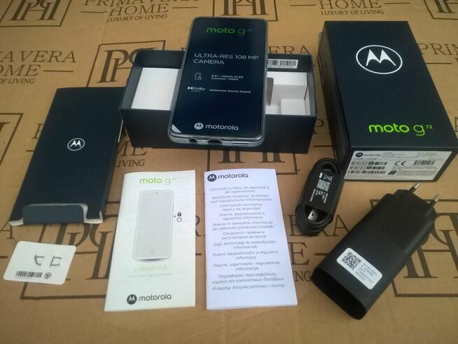 Nowa MOTO G72 8/256G Helio G99 8x2.2GH AMOLED6.6 120Hz 108Mp
