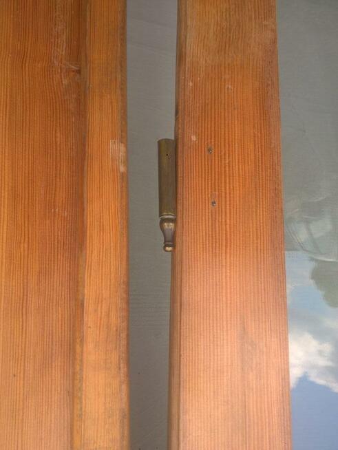 Komplet DRZWI wewn 70x200cm Drewno SOSNA Lakier Okucia Szyby