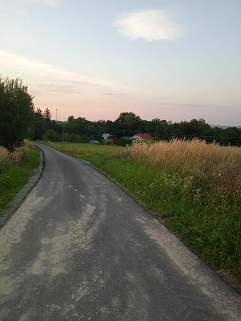 Laskówka budowlana piękne widoki na wzgórzu gmina Dynów
