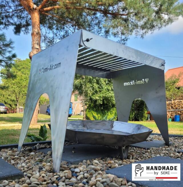 Grill ruszt składany stal nierdzewna turystyczny mobilny