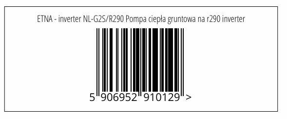 Pompa ciepła gruntowa ETNA- inverter 2-11 kW r290