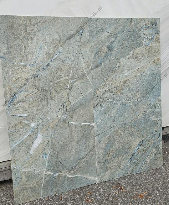 Płytki łazienkowe zielone Nelgras green lappato 120x60 gat.1