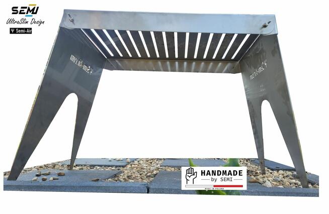 Grill ruszt składany stal nierdzewna mobilny palenisko