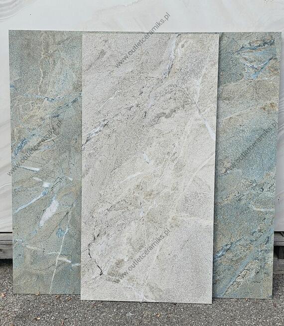 Płytki łazienkowe zielone Nelgras green lappato 120x60 gat.1