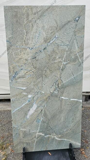 Płytki łazienkowe zielone Nelgras green lappato 120x60 gat.1