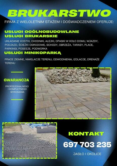 usługi ogólnobudowlane - usługi brukarskie. Jasło i okolice