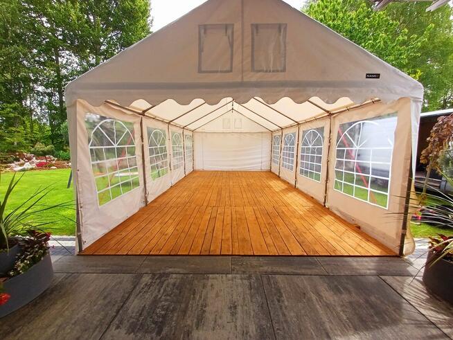 Partiez - wynajem namiotów, drewnianej podłogi i wyposażenia