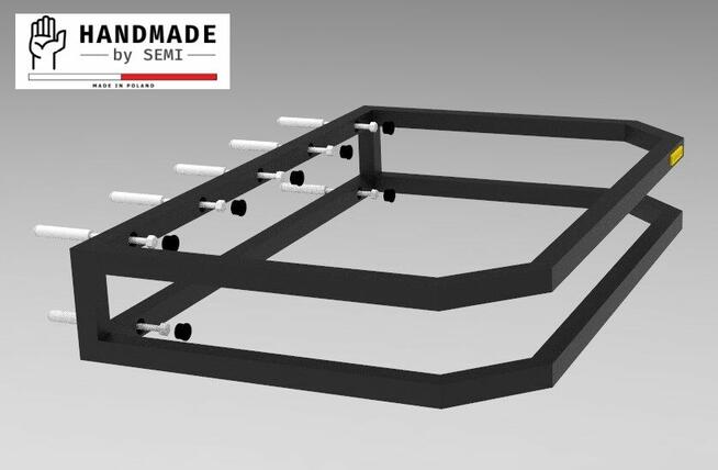 Stelaż pod umywalkę wiszącą reling konsola łazienkowa