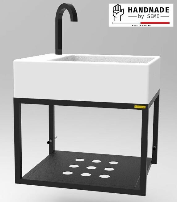 Stelaż konsola łazienkowa pod umywalkę wisząca stojak rama