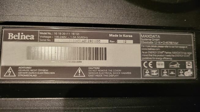 Sprzedam monitor Belinea 20 cali stan b. dobry