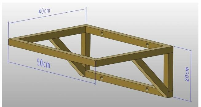 Stelaż pod konsolę blat umywalkę Boho konsola łazienkowa
