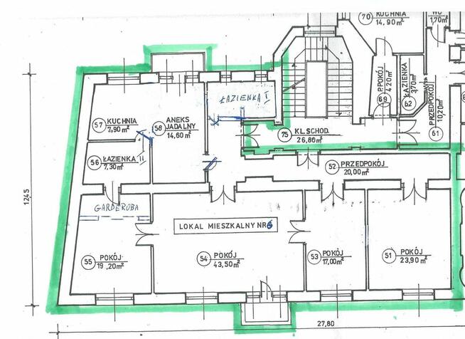 Mieszkanie 4 pokoje, Centrum, niedaleko Dworca Głównego