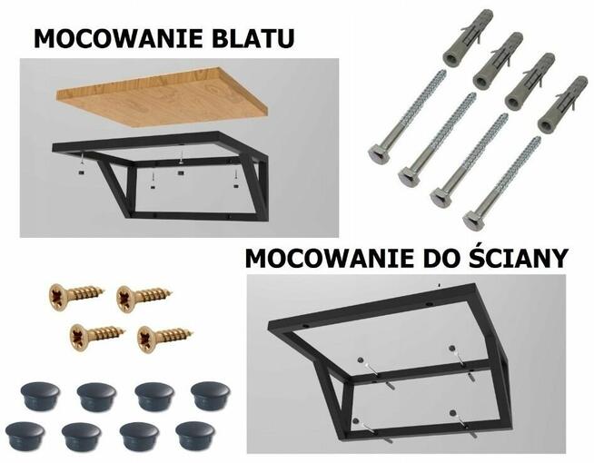 Konsola łazienkowa stelaż pod umywalkę loft wymiar