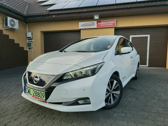 Nissan Leaf Elektryczny 40 kWh Tania jazda Free Parkingi Salon PL Serwis ASO FV23%