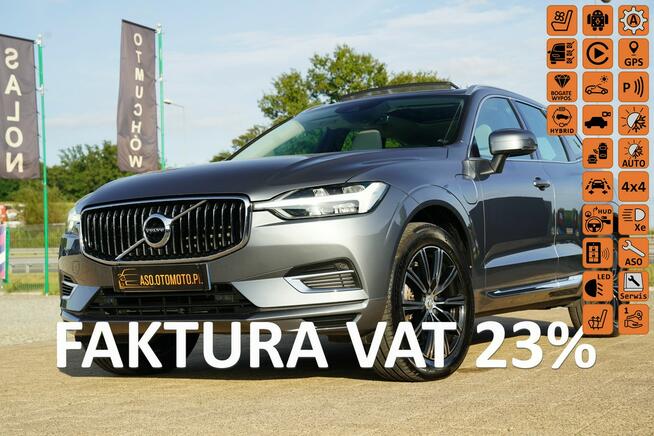 Volvo XC 60 INSCRIPTION panorama 4x4 ful led SKÓRA kamera 303 KM+PHEV 87 km max op