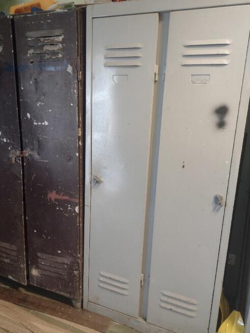 Stalowe używane szafki BHP