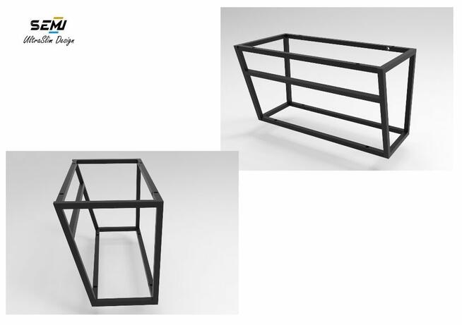 Stelaż łazienkowy na misę umywalkę retro na wymiar konsola ł