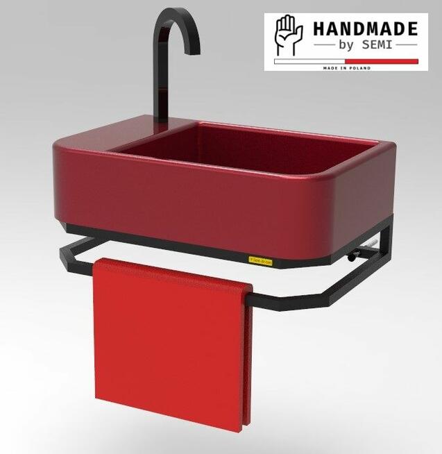 Stelaż pod umywalkę wiszącą reling konsola łazienkowa