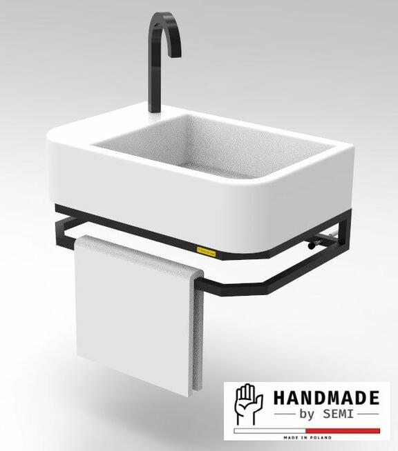 Stelaż pod umywalkę wiszącą reling konsola łazienkowa