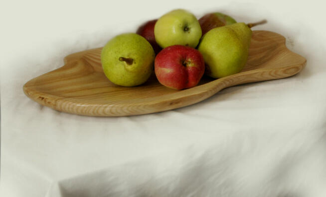 Drewniana misa, dębowa, dekoracyjna duża, praktyczna,