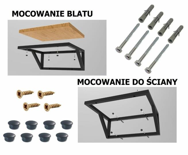 Stelaż łazienkowy na misę umywalkę retro na wymiar konsola ł