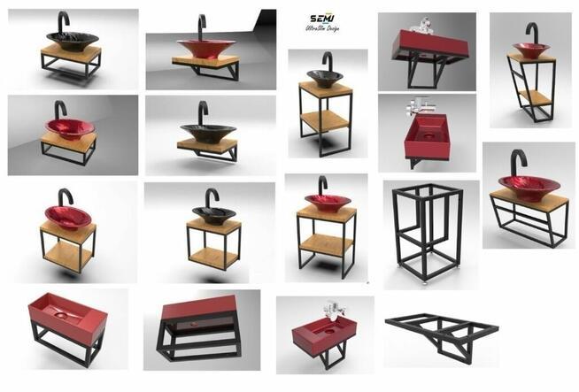 Stelaż pod umywalkę nablatową misa misę na wymiar konsola ła