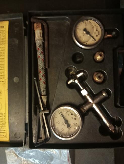 Urządzenie do pomiaru i ustawienia pompy oleju w palniku ole