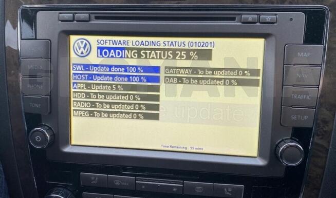 Polskie menu lektor mapa Volkswagen VW RNS 810 PHAETON