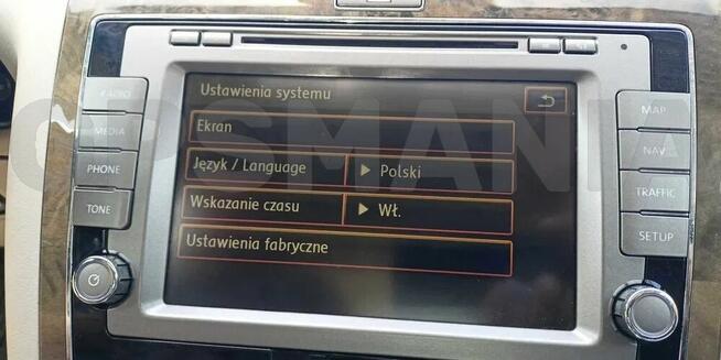 Polskie menu lektor mapa Volkswagen VW RNS 810 PHAETON