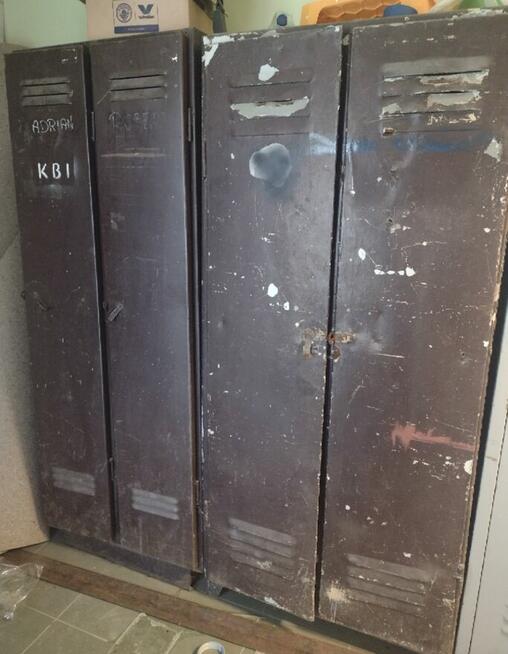 Stalowe używane szafki BHP