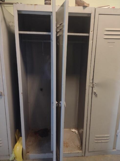 Stalowe używane szafki BHP