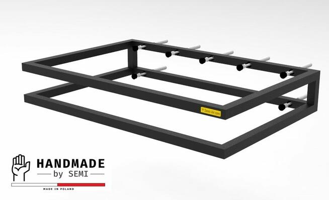 Stelaż pod umywalkę wiszącą konsola łazienkowa reling