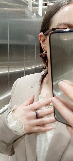 Kolczyki kwiaty Złote sztyfty żółte, biżuteria