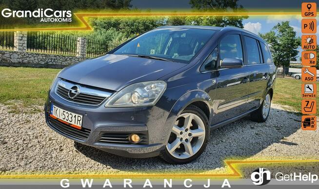 Opel Zafira 2.0 TURBO 200KM # NAVI # Climatronic # Parktronic # Skóra # 7 Osobowa